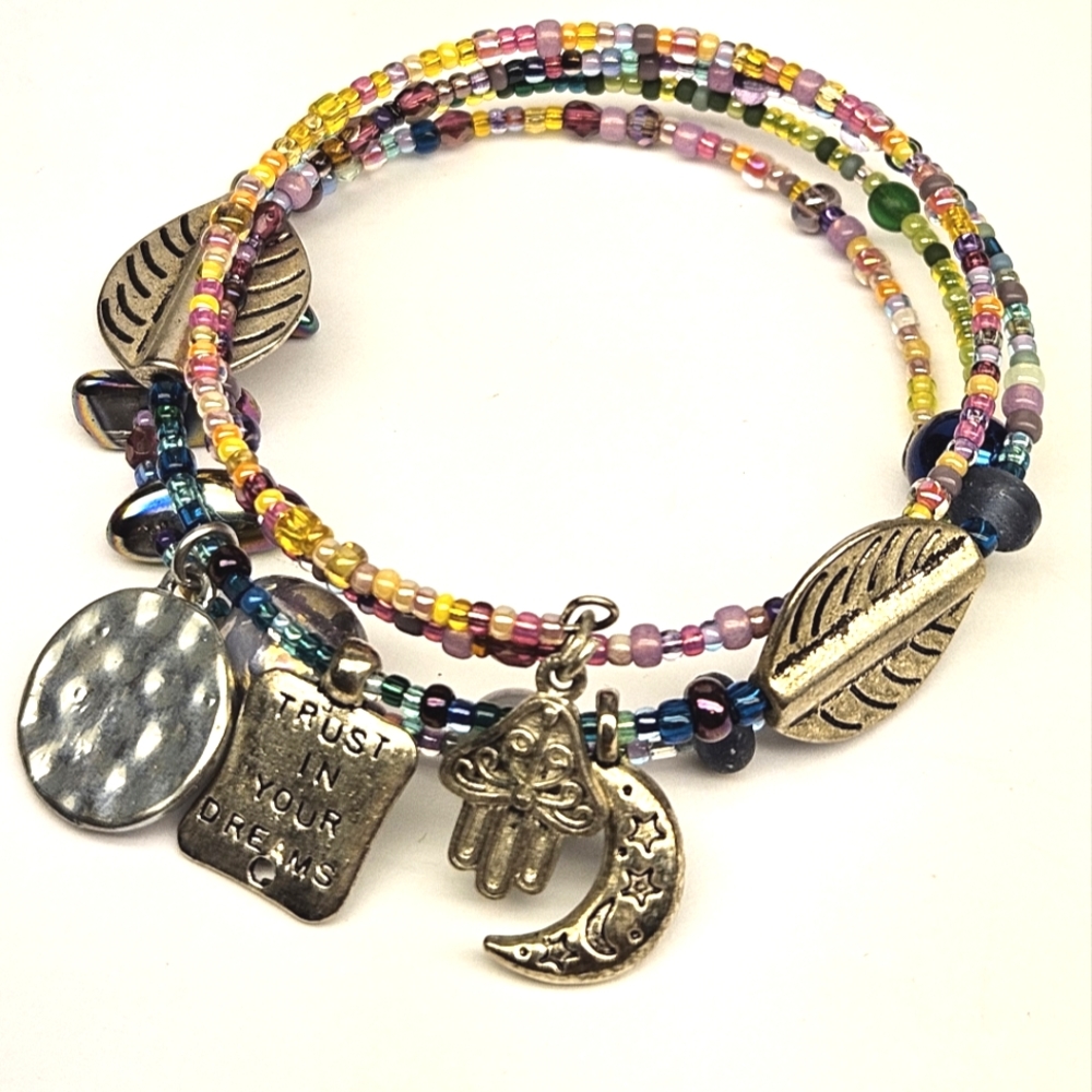Celestial Beaded Memory Bracelet - Picture 3 of 5